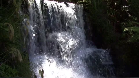 Waterfall with close up Video stock 45283915