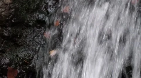 Waterfall Close Up Stock Footage 48456983