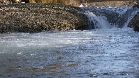Waterfall close up Stock Footage 75225217