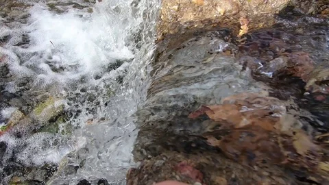 Waterfall close up Stock Footage 97494387