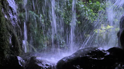 Waterfall - Close Up - Normal shutter speed Video stock 39565565