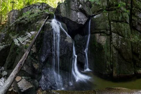 Waterfall close up Stock Photos