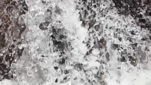 Waterfall close up slow motion Stock Footage 71090644