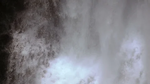 Waterfall close-up in slow motion Stock Footage 87934449