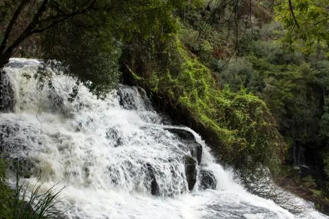Waterfall close up view 写真素材