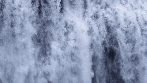 Waterfall close-up view slow motion texture making by water. Powerful Water Stock-Footage 119516857