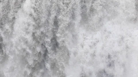 The waterfall closes the slow motion Video stock 96389686
