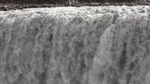 The waterfall closes the slow motion Video stock 96389801