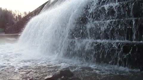 Waterfall closeup Stock Footage 5162658