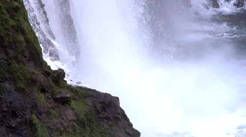 Waterfall Closeup Stock Footage 32922351