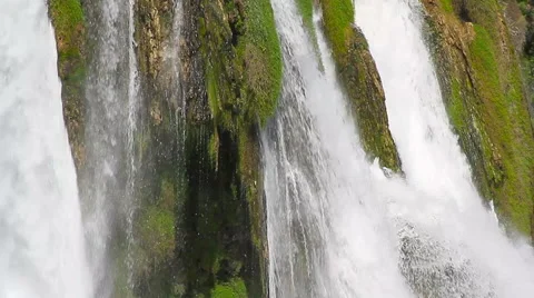 Waterfall closeup Stock Footage 55367986