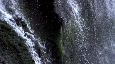 Waterfall Closeup Roll Stock Footage 32936800