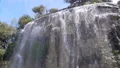 Waterfall on Colline du Chateau in Nice, beautiful nature, France landmark HD Footage