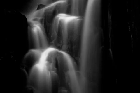 Waterfall contrast Stock Photos