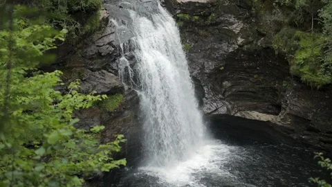 Waterfall crane shot Stock Footage 112465611