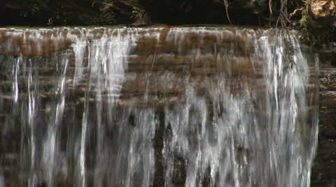 Waterfall in the creek Stock Footage 125673