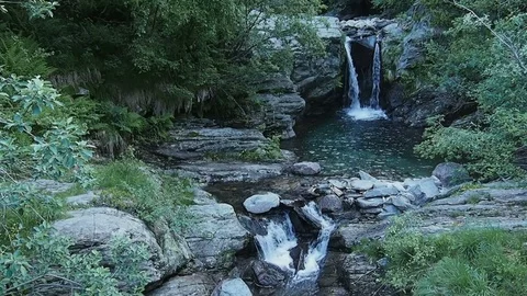 Waterfall in a creek or river Video stock 80432886