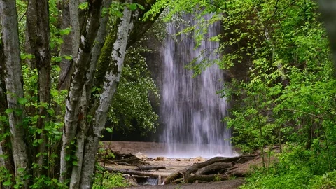 Waterfall in Crimea Stock Footage 84495619