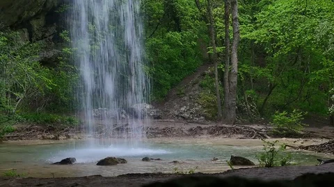 Waterfall in Crimea Stock Footage 84566125