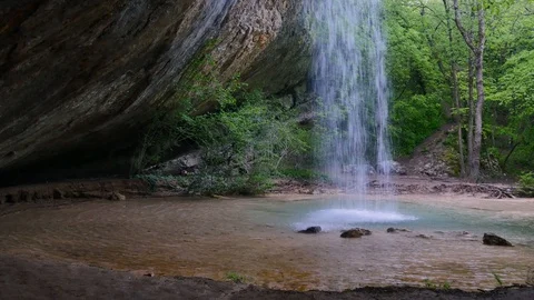 Waterfall in Crimea Stock Footage 94373261