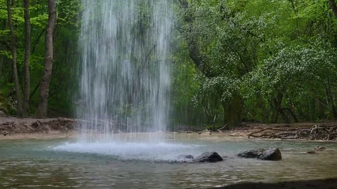 Waterfall in Crimea. Stock Footage 94424313