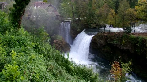 Waterfall in Croatia Stock Footage 48569052