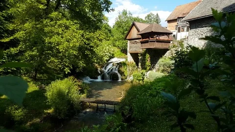 Waterfall in Croatia Video stock 76071197