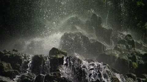 Waterfall CU 7 Stock Footage