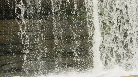 Waterfall CU slow motion 4 Stock-Footage 32077814