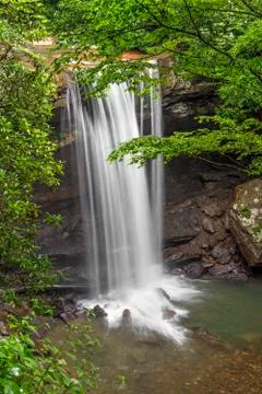 Waterfall on Cucumber Run Stock Photos