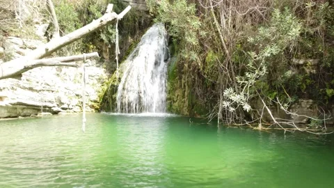 Waterfall in Cyprus. Stock Footage 175300202