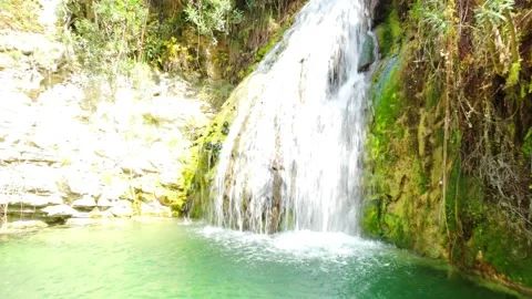 Waterfall in Cyprus. Stock Footage 175300203