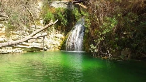 Waterfall in Cyprus. Stock Footage 175301144
