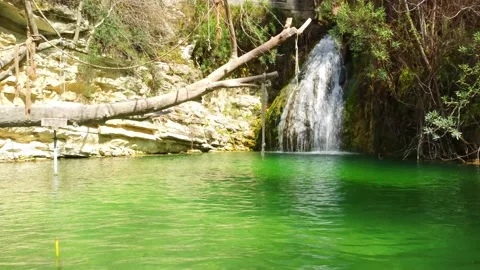 Waterfall in Cyprus. Stock Footage 175301905