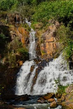 Waterfall in Dalat. Stock Photos