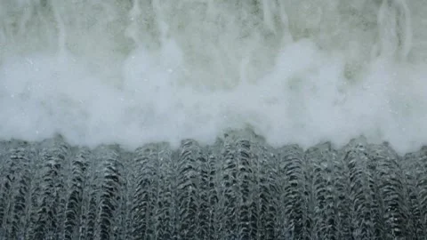 Waterfall on the dam Video stock 270296538