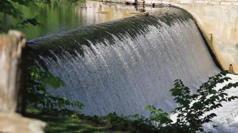 Waterfall Dam Side View CU 29.97fps Vídeo Stock 41415126