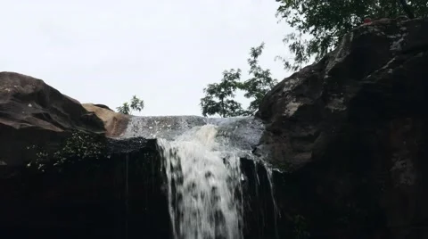 Waterfall in deep forest 스톡 동영상 68344767