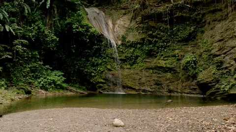 Waterfall deep in the Rainforest (157) Stock Footage 93660232