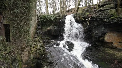 Waterfall in Derby 库存影片 125278886