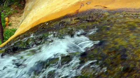Waterfall in the desert Stock Footage