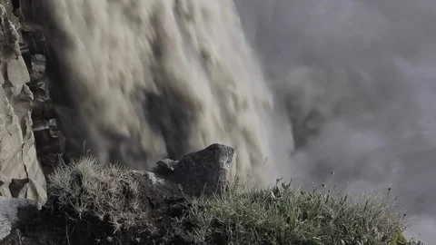 Waterfall dettifoss Stock Footage 77164078