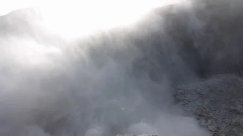 Waterfall dettifoss Stock Footage 77164094