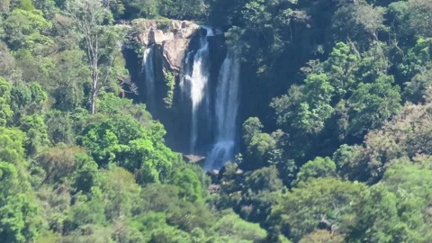 Waterfall in the distance Stock Footage 141774411