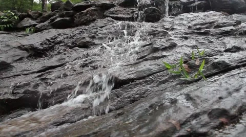 Waterfall, Dolly shot Stock Footage 52834203