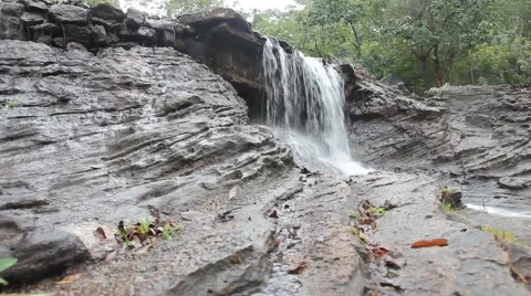 Waterfall, Dolly shot Stock Footage 52835758