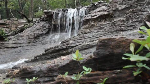 Waterfall, Dolly shot Stock Footage 52841030
