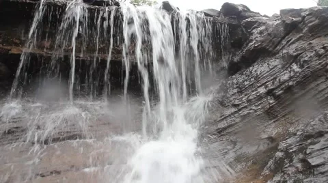Waterfall, Dolly shot Stock Footage 52844337
