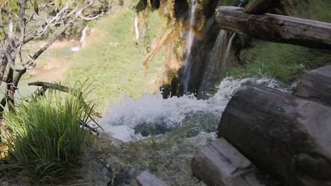 Waterfall dolly shot Stock Footage 85703344