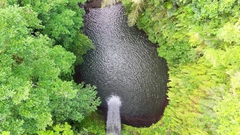 Waterfall down zoom Video stock 261830852